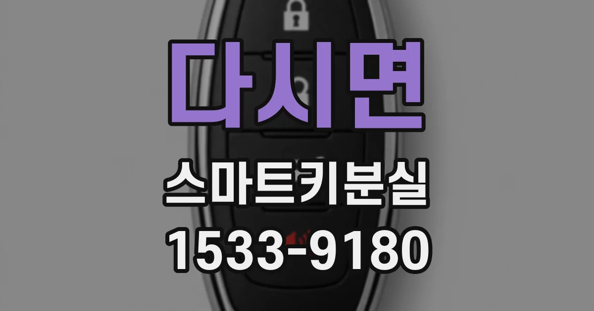 다시면 스마트키분실