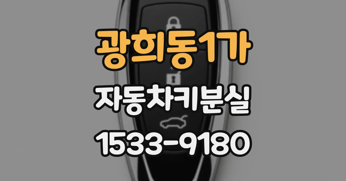 광희동1가 자동차키분실