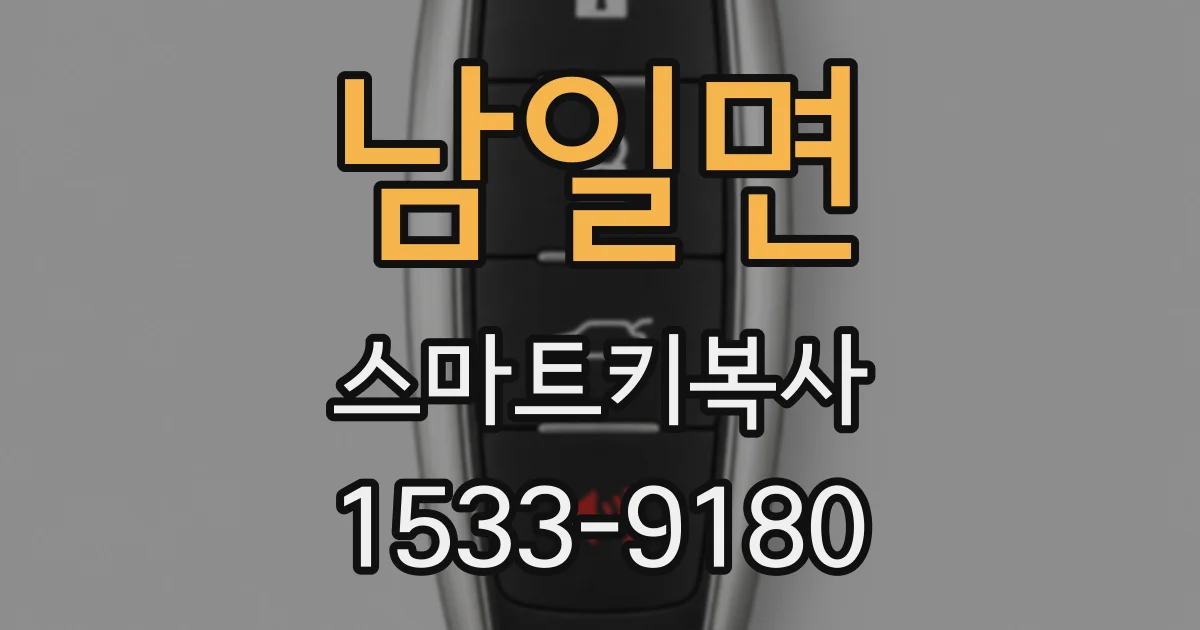 남일면 스마트키복사