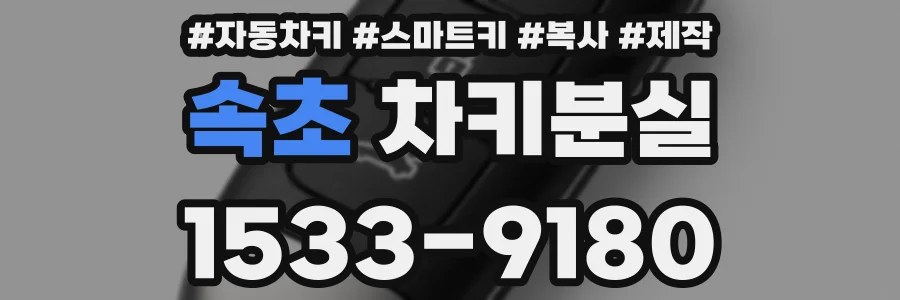 속초 차키분실