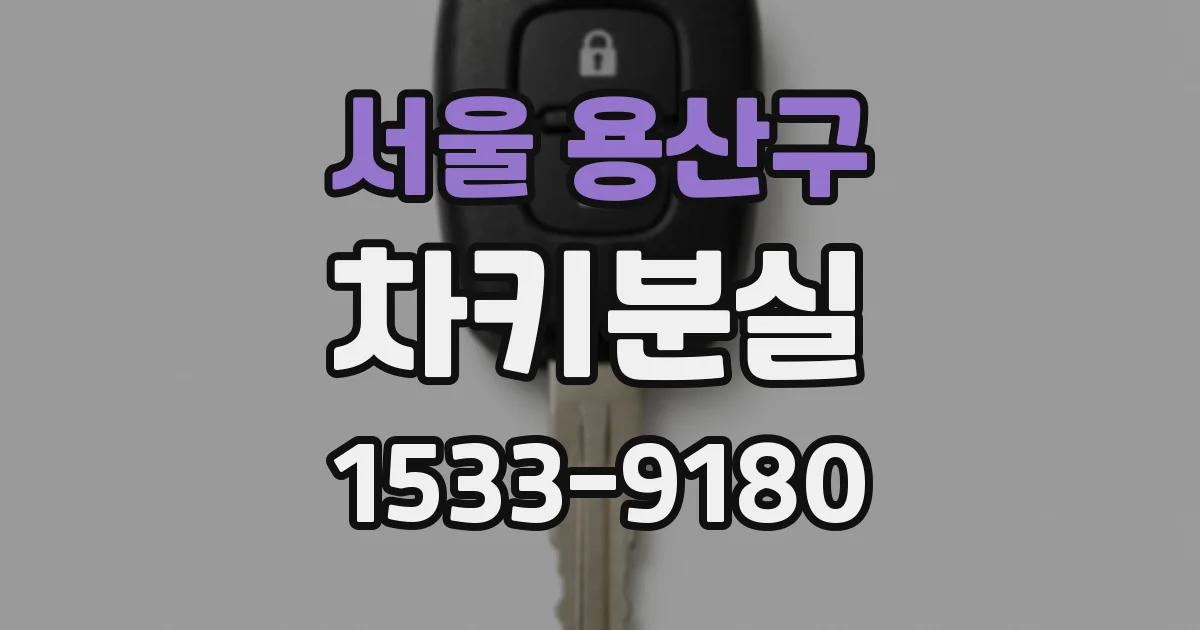 서울 용산구 차키분실