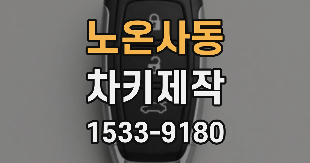 노온사동 차키제작