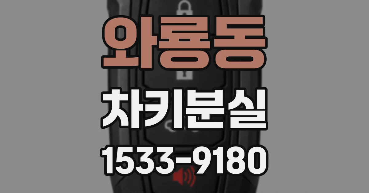 와룡동 차키분실