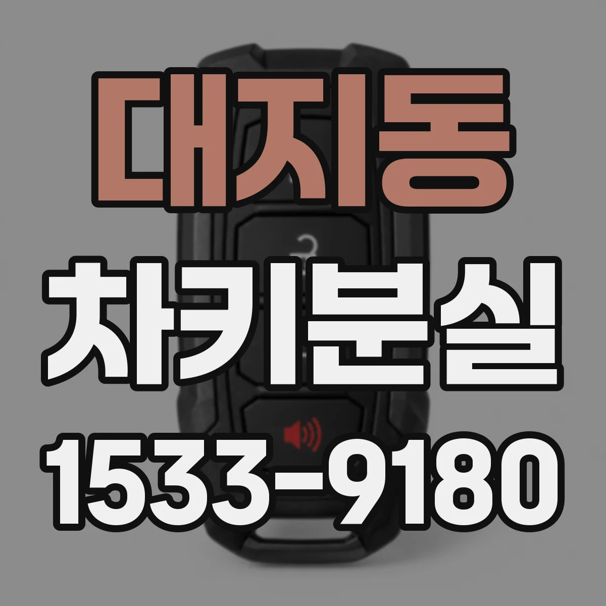 대지동 차키분실