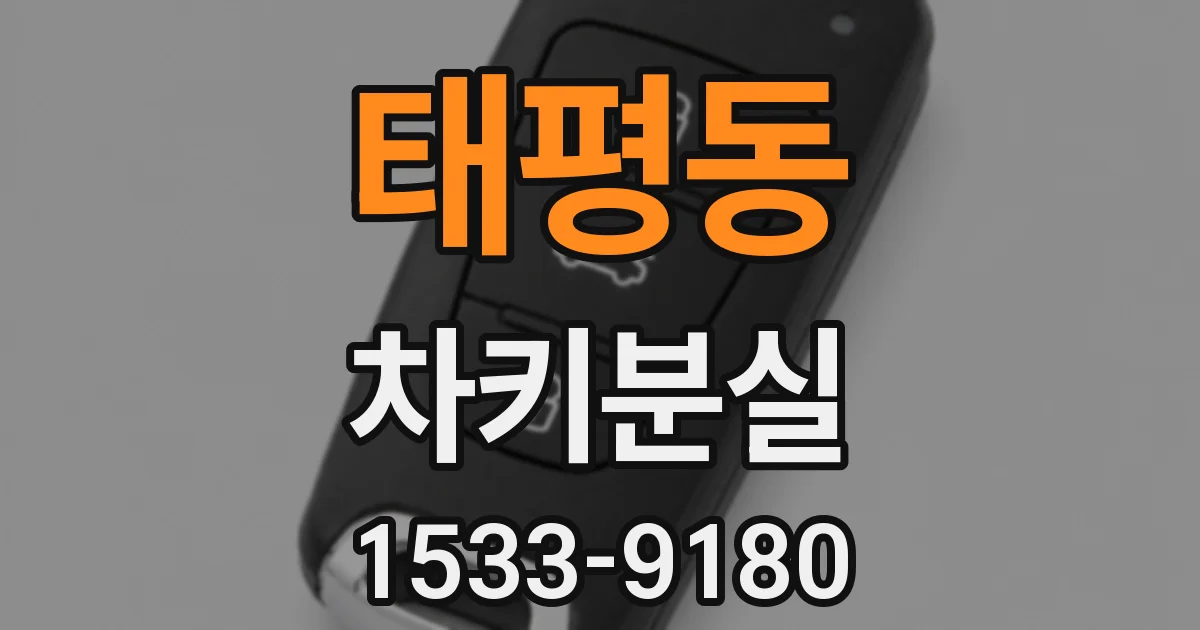태평동 차키분실