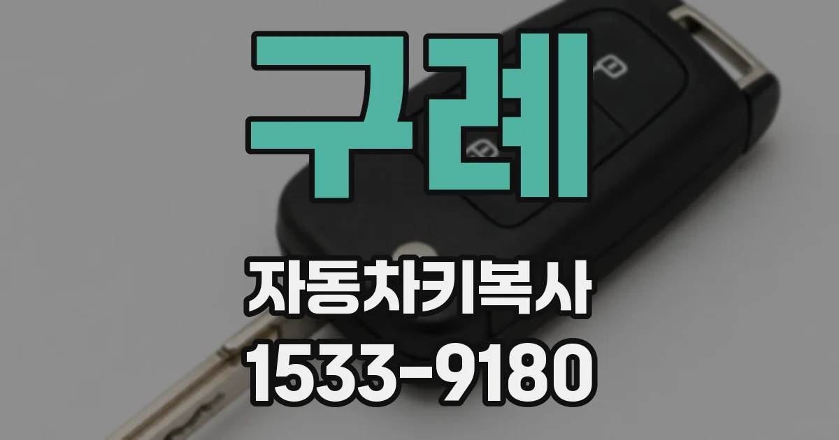 구례 자동차키복사