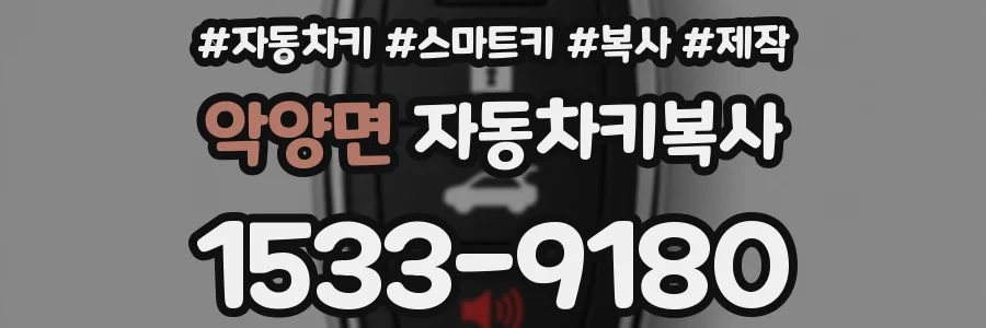 악양면 자동차키복사
