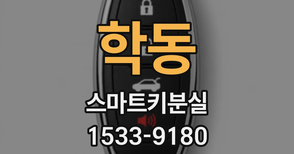 학동 스마트키분실