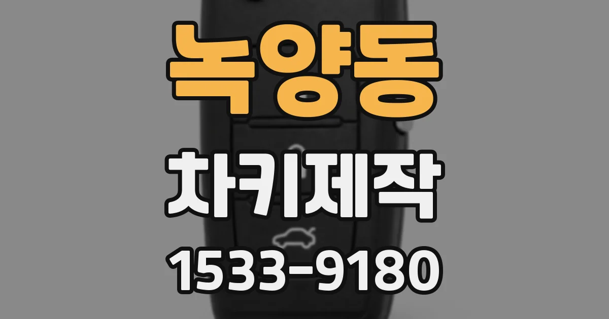 녹양동 차키제작