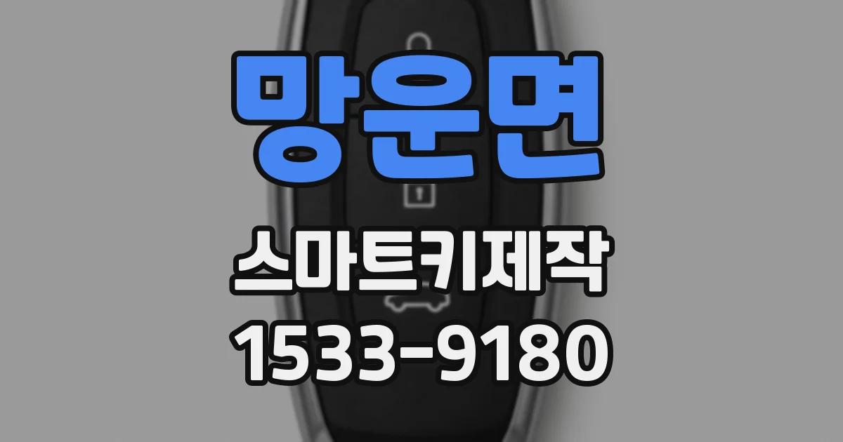 망운면 스마트키제작
