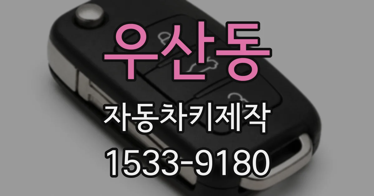 우산동 자동차키제작