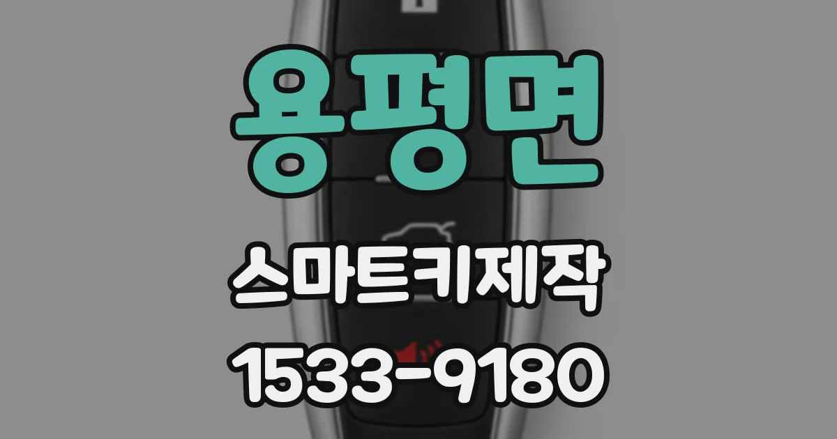 용평면 스마트키제작