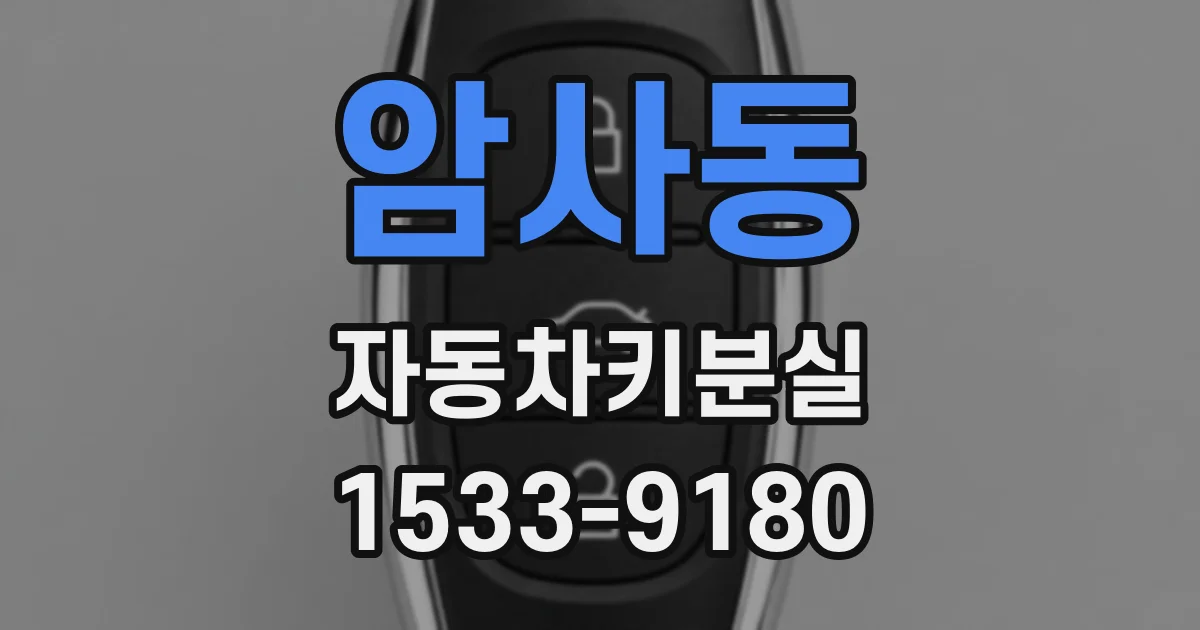 암사동 자동차키분실