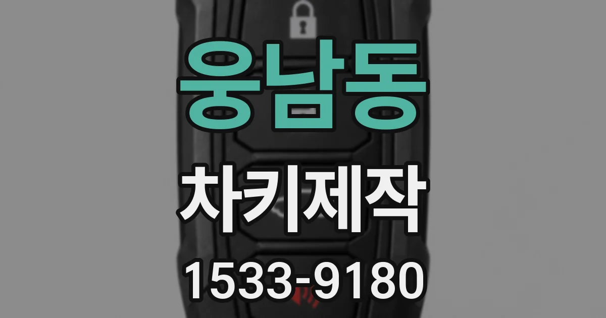 웅남동 차키제작