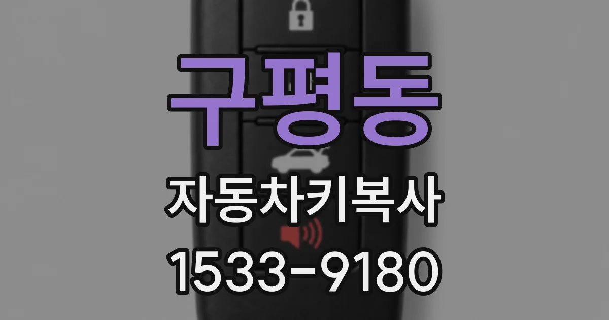구평동 자동차키복사
