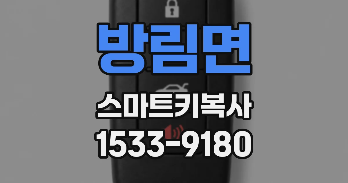방림면 스마트키복사