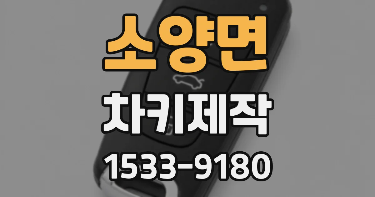 소양면 차키제작