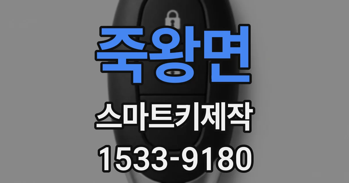 죽왕면 스마트키제작