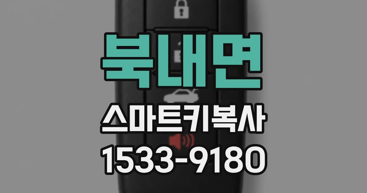 북내면 스마트키복사