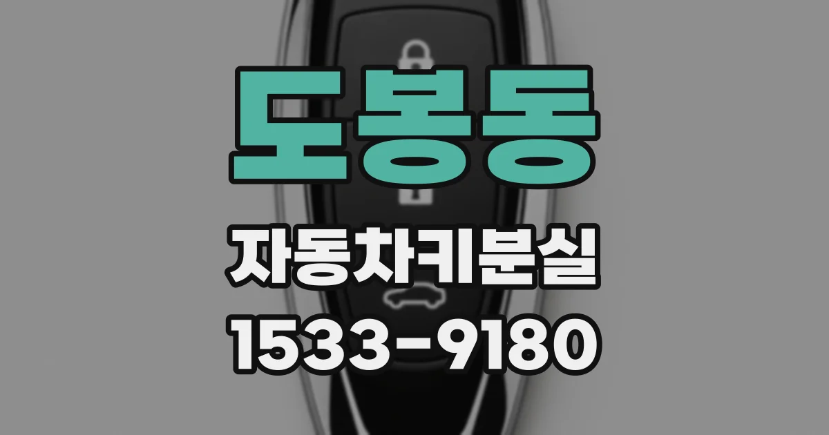 도봉동 자동차키분실
