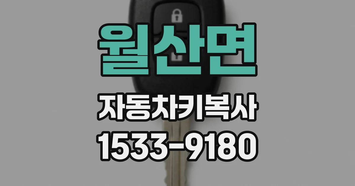 월산면 자동차키복사