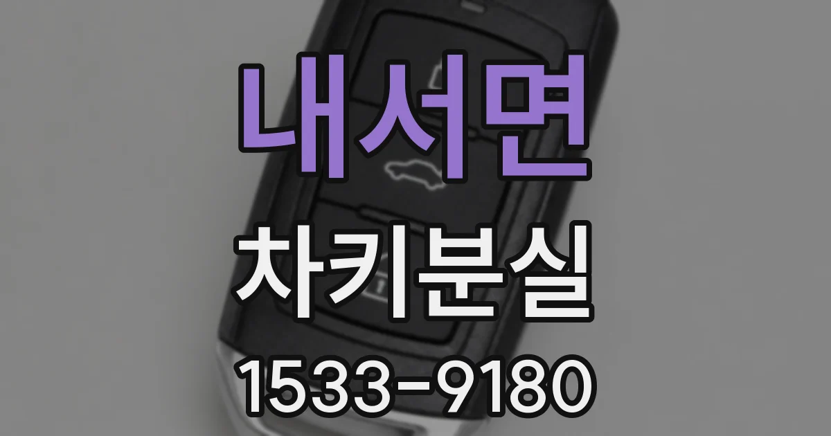 내서면 차키분실