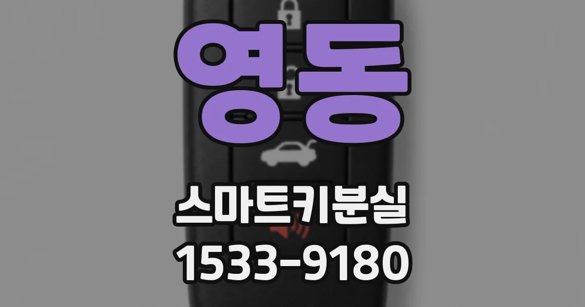 영동 스마트키분실