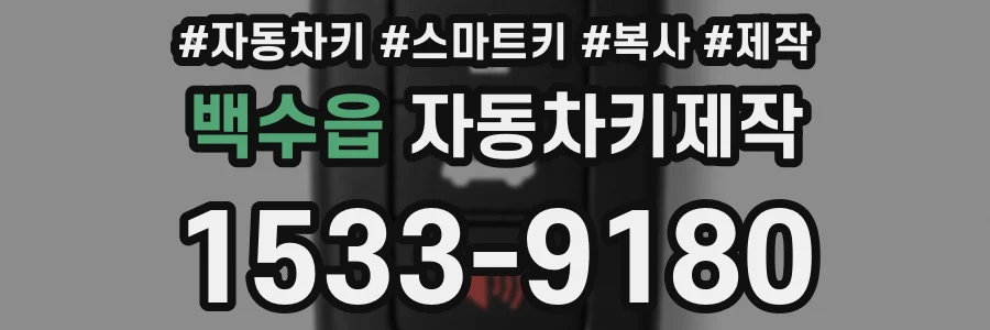 백수읍 자동차키제작