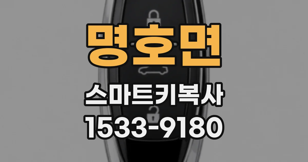 명호면 스마트키복사