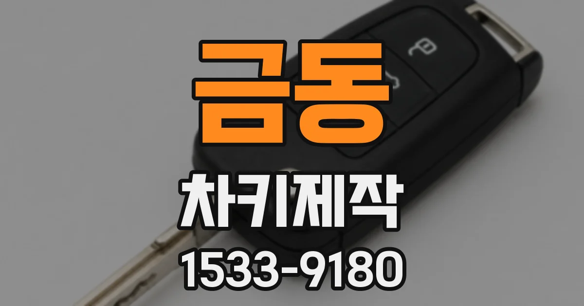 금동 차키제작