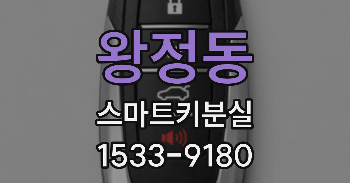 왕정동 스마트키분실