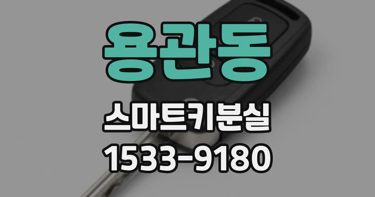 용관동 스마트키분실
