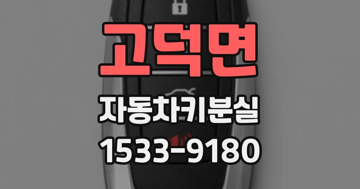 고덕면 자동차키분실