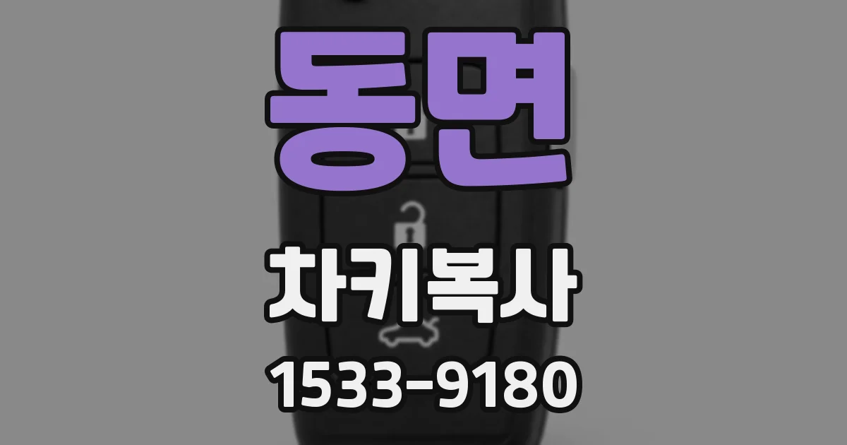 동면 차키복사