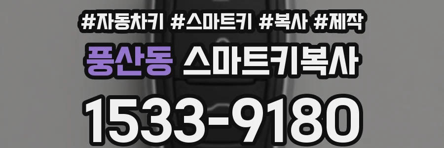 풍산동 스마트키복사
