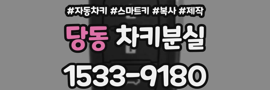 당동 차키분실