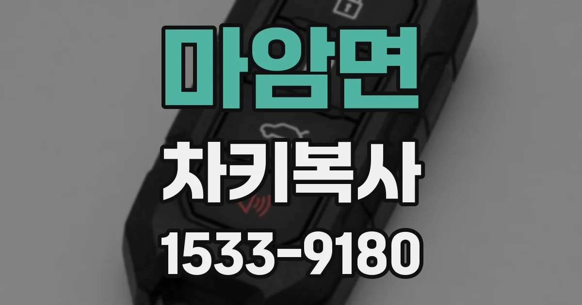 마암면 차키복사