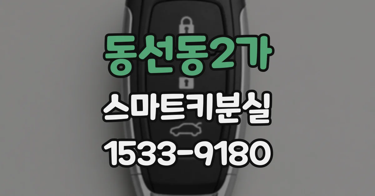 동선동2가 스마트키분실