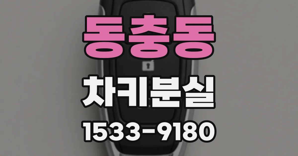 동충동 차키분실