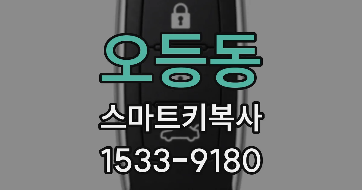 오등동 스마트키복사