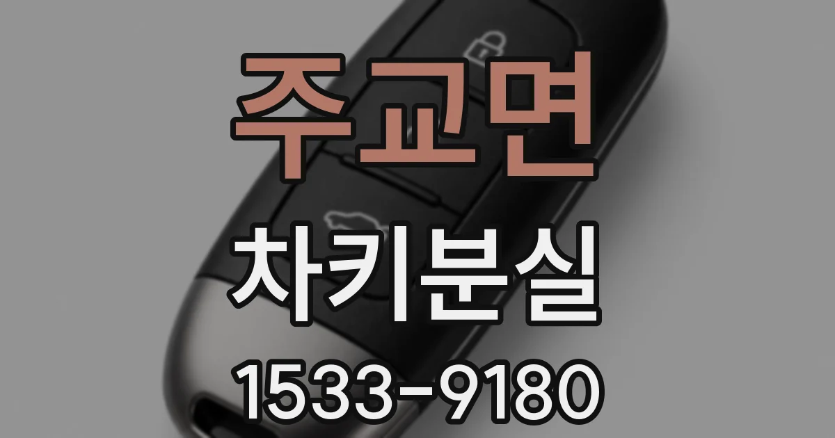 주교면 차키분실