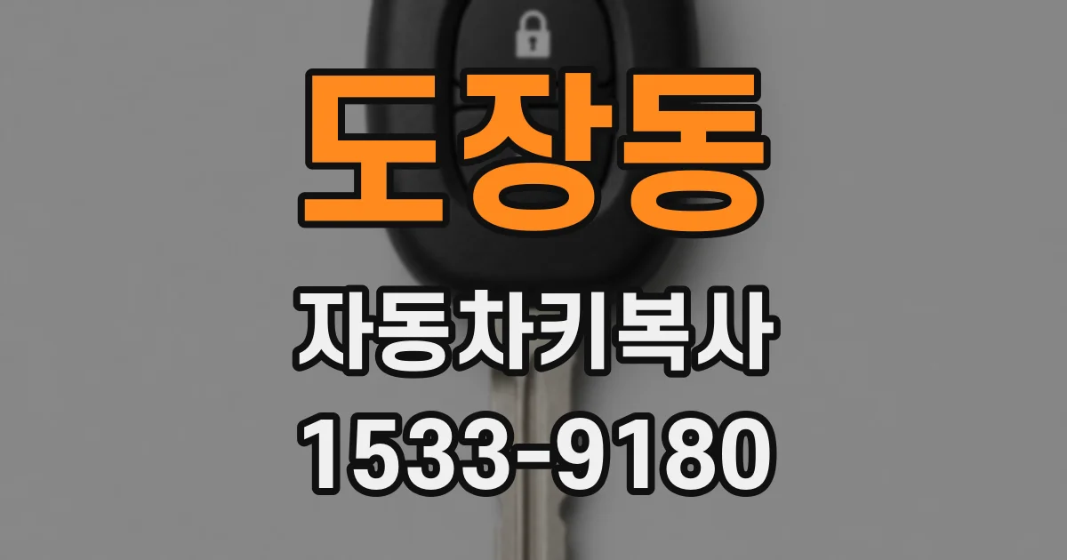도장동 자동차키복사