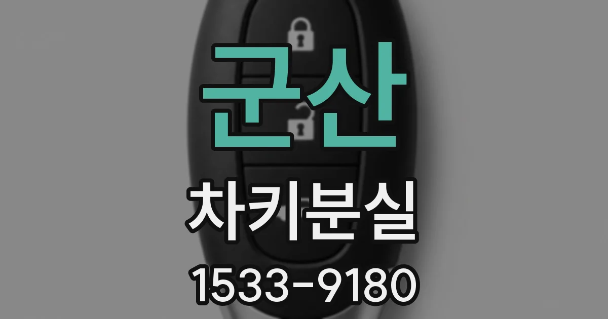 군산 차키분실
