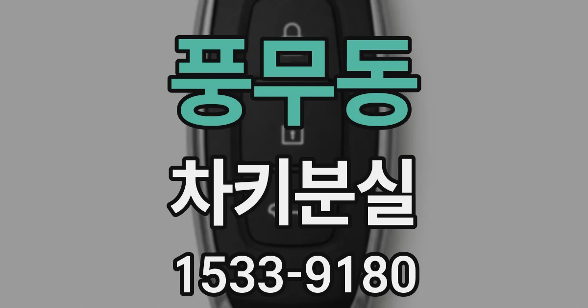 풍무동 차키분실