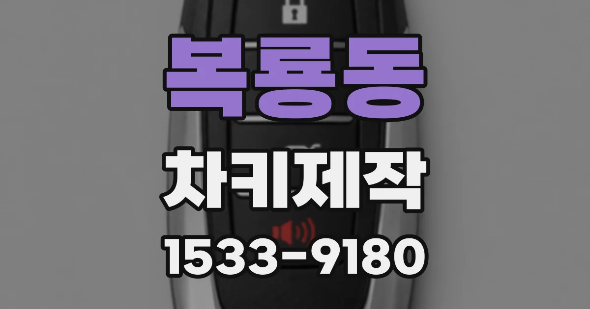 복룡동 차키제작