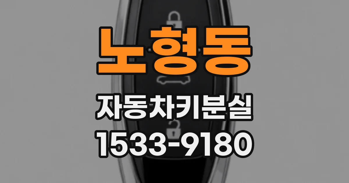 노형동 자동차키분실