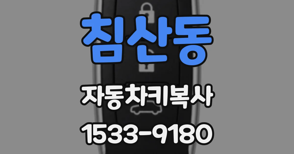 침산동 자동차키복사