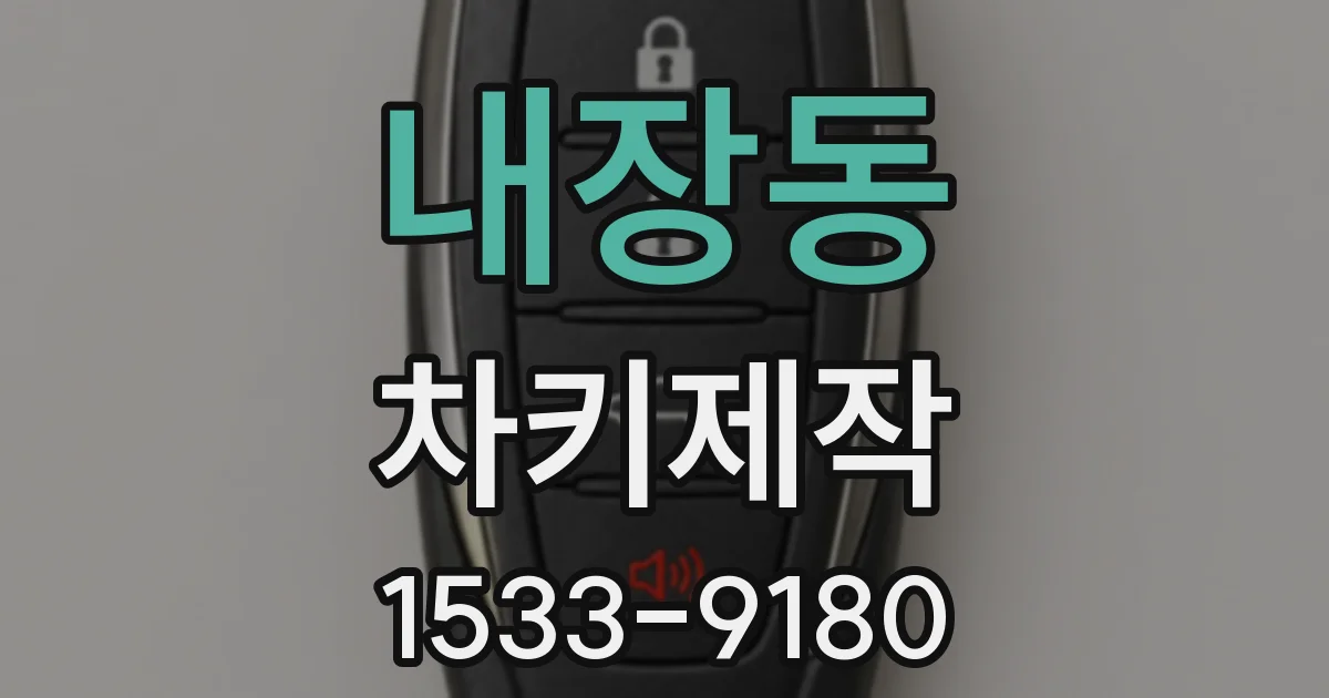 내장동 차키제작
