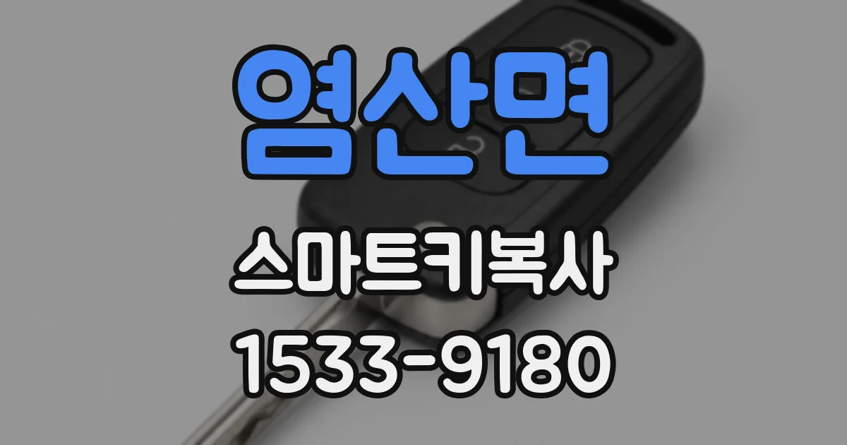 염산면 스마트키복사