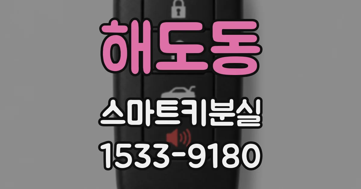 해도동 스마트키분실